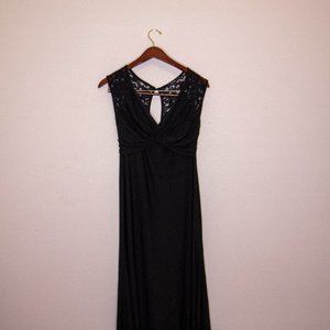 Black Dress Medium Miusol With Lace